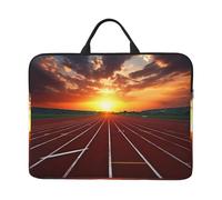 Dusk Running Track Laptop Case 14 in, TSA Laptop Sleeve Shockproof Protective Notebook Case Water Resistant Computer Bag with Handle Briefcase Handbags for Men Women