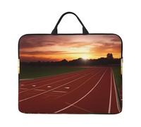 Dusk Running Track Laptop Case Sleeve 14 inch Shockproof Protective Notebook Case Travel Laptop Bag with Handle Waterproof Computer Cover Briefcase Handbags for Men Women