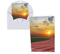 Dusk Running Track Print Thank You Cards Greeting Cards With Envelopes Blank Note Cards 10x15 cm Perfect for Thank Yous Invitations