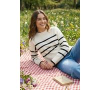 Dusk Stripe Knit Jumper In Ivory Ivory 10