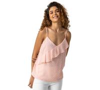 Dusk Textured Spot Frill Detail Cami Top In Light Pink Light Pink 6