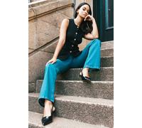 Dusk Textured Stretch Waist Coat In Black Black 10