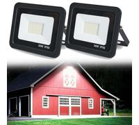 Dusk To Dawn LED Security Light Outdoor, LED Parking Lot Light, 6500K IP66Waterproof, Super Bright Flood Light, For Garage,Yard,Exterior,Entryway Light(30w,2pack)