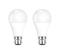 Dusk to Dawn Light Bulb, 5W Equivalent to 40W Incandescent A19 LED Light Sensor Bulbs, Smart Auto On/Off, Indoor/Outdoor Lighting Bulb for Stairway Porch Patio, B22 Bayonet Base, 2-Pack, Not Dimmable