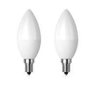 Dusk to Dawn Light Bulb, E14 Candelabra Light Sensing LED Bulbs Auto On/Off 5W 400LM Cold White 6000K for Home Outdoor Yard Porch Patio Garage Pathway, Can Replace 40W Incandescent Bulbs, Pack of 2