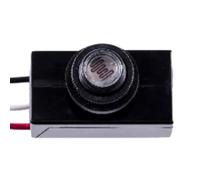 Dusk to Dawn Photoelectric Sensor Switch for Outdoor, 120-277V AC, 800W Load, Weatherproof ABS Housing, Flush Mount Design, 2-Pack