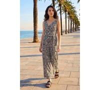 Dusk Women's Abstract Print Jumpsuit in Black | Size: 12 Dusk Black 12