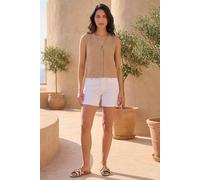 Dusk Women's Crinkle Textured Waist Coat in Beige | Size: 10 Dusk Beige 10