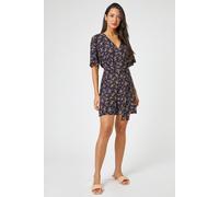 Dusk Women's Ditsy Floral Print Playsuit in Navy | Size: 22 Dusk Navy 22