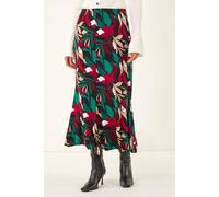 Dusk Women's Floral Fluted Midi Skirt | Size: 12 Dusk Multicolor 12