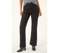 Dusk Women's Front Pocket Bootcut Jeans in Black | Size: 14 Dusk Black 14