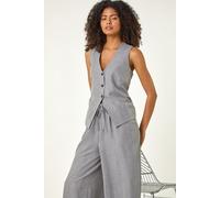 Dusk Women's Waist Coat in Grey | Size: 10 Dusk Grey 10