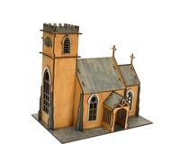 DuskHaven 1/72 Scale European Miniature Wooden House Model Kit, Self-assembly Required. Decorative Architectural Model.