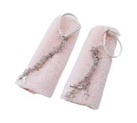 DuskHaven 1 Pair Miniature Boots Cuffs Clothing Garments Accessories Figures Body Metal Suitable for Collection Model Making Decoration Gift, Pink