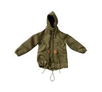DuskHaven 1 Piece Miniature Figure Jacket Male Action Figure Outfit Model Coat Doll Clothes Cloth Material Suitable for Home Display Creative Photography, Green