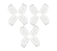 DuskHaven 12 Pieces Classical Guitar String Ends 3 Holes Bridge Pins Instrument Accessory Function Tone Quality Suitable for Guitars, White
