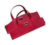 DuskHaven 2 Pieces of Accessories for Making Handmade Handbag Handles, Red