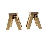 DuskHaven 2x Mini Step Ladder Pretend Play Dollhouse Accessories Dollhouse Furniture