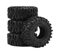 DuskHaven 4Pcs 1/30 RC Car Rubber Tires Easy to Install Replacement for SCX30