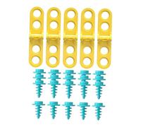 DuskHaven 5x Cardboard Hinges for Construction Tools - Educational Toy for Early Childhood with 20 Screws for Creativity, Parent-Child Projects, Style A