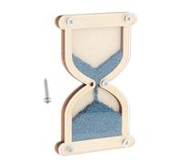 DuskHaven Activity Board with Wooden Hourglass - Material for Basic Learning Activities And Lessons, Blue