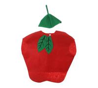 DuskHaven Adult Unisex Food Costume, Fun Outfit, Non-Woven Stage Accessory for Dynamic Performances, Apple