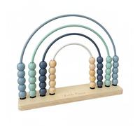 DuskHaven Arithmetic Abacus Wooden Early Education Frame Counting Beads Math Skill Learning Tool Double-Sided Visual Training Fine Motor Practice Suitable for Classroom Gift Giving, Blue Rainbow