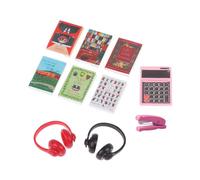 DuskHaven Assorted Miniature Dollhouse Books, Craft Supplies, 1:12 Scale, Dollhouse Accessories And Decorations