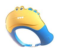 DuskHaven Bonnet with Visor, Eye and Ear Protection, Reusable, Soft and Gentle, for Shampooing and Bathing, Suitable for, Yellow
