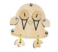 DuskHaven Busy Board Interactive Toy Accessory Skill Toy Early Educational Learning Portable Wooden Material Suitable for Children Kids Pres, Large Birds