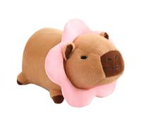 DuskHaven Capybara Toy - Charming Addition to Kids' Room Decor, Pink Flower