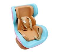 DuskHaven Car Doll Seat Air Vent Clip Chair Creative Auto Interior Decor Pp Material Easy Install Suitable for Collectors Vehicle Display, Khaki Blue