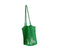 DuskHaven Chic Mesh with Interior Pocket, Trendy Woven Tote Bag for Vacation