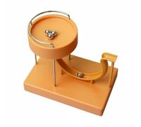 DuskHaven Desktop Electromagnetic Motion Toy Orbital Ball Sculpture Dynamic Physics Display Suitable for Workspaces Classrooms Home Decor, Yellow