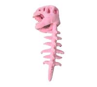DuskHaven Dinosaur Skeleton Costume Hat Cosplay 3D Headpiece Spine Halloween Accessory Realistic Cloth Novelty Lightweight Suitable for Gift Giving Photo, 116cm