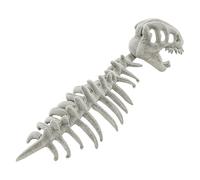 DuskHaven Dinosaur Skeleton Costume with Embossed Bone Structure Dinosaur Themed Jumpsuit Fun And Washable Accessory Suitable for Performance, Gray