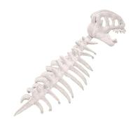 DuskHaven Dinosaur Skeleton Costume with Embossed Bone Structure Dinosaur Themed Jumpsuit Fun And Washable Accessory Suitable for Performance, White