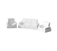 DuskHaven Doll House Mini Sofa Chair Set Model Trains Furniture Couch Architecture Model Scene Material Suitable for Sand Table Display Gift Giving Home, Style C