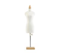 DuskHaven Doll Mannequin Torso Stand Mini Tailor Dressmaker Doll Clothes Form for Scene Decoration Dollhouse BJD Doll Parts, 33cm Square Base