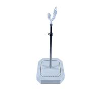 DuskHaven Doll Stand Height Adjustable Display Support Holder for Model Figures Stand Crafted From Pp And Metal Suitable for Home Organization Exhibitions Colle, White