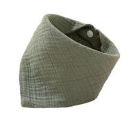 DuskHaven Drool Bib Soft Bandana Absorbent Triangle Cloth Bib Adjustable Snap Skin Friendly Suitable for Boys Girls Gift Giving, Dark Green