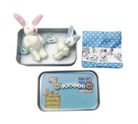 DuskHaven Easter Pocket Bunny Toy Easter Decoration Cute Soft Party Supplies Creative, Fine Workmanship Decorative, Children Toy, Blue