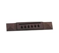 DuskHaven Ebony Wood Guitar Bridge for Acoustic Musical Instrument, Pyramidal Saddle Replacement, Easy to Install, Suitable for Performance Teaching, Rosewood
