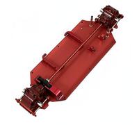 DuskHaven Electric Car RC Vehicle Structural Overhaul Chassis Kit With Plate Central Transmission Assembly And Aluminum Alloy Suitable for Hobbyists Gift Giving Activities, Red