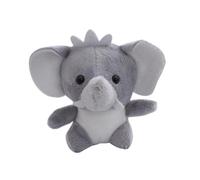 DuskHaven Elephant Stuffed Toy Mini Animal Keychain Soft Hanging Pendant Doll Suitable for Girls Boys Classroom Decoration Organizers, Gray