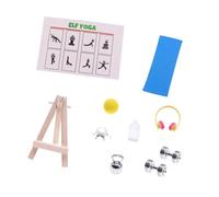 DuskHaven Equipment Model Classic Miniature Gym Scene Toy for 7-14 Years