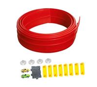 DuskHaven Flexible And Lightweight Race Track with Self-assembly Ramp, for Children Aged 3 And Over (boys And Girls), Red, 4m