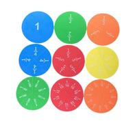 DuskHaven Fraction Counters - Teaching Materials for Mathematics Lessons - Portable Activities for Early Childhood