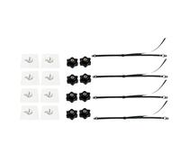 DuskHaven Furniture Anchoring Set with Straps for Televisions, Bracket, Straps, TV Wall Anchoring Straps for Chest of Drawers and Wardrobes, 4PCS