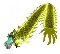 DuskHaven Glowing Dance Ribbon With Dragon Head Flexible Serpent Prop Illuminated Ribbon Rhythmic Movement Promoting Physical Health Suitable for Park Exercise Community Participation, Yellow, 8M